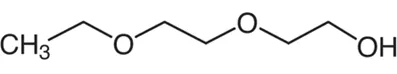 Chemical formula of diethylene glycol monoethyl ether